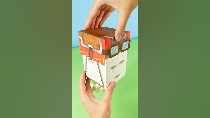I made the Happy Ghast out of paper and magnets…