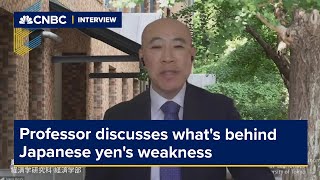 Japanese yen's weakness suggests some were expecting BOJ to point to more rate hikes: Professor