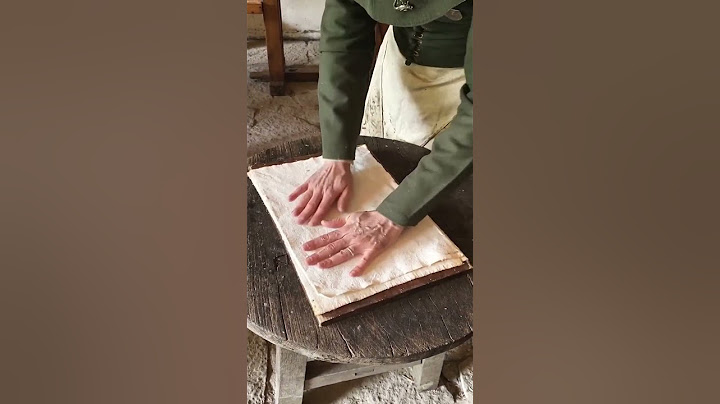 Making paper the medieval way