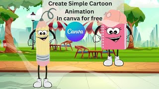 How to #create #simple #cartoon#character #animation| canva animation tutorial for #beginners