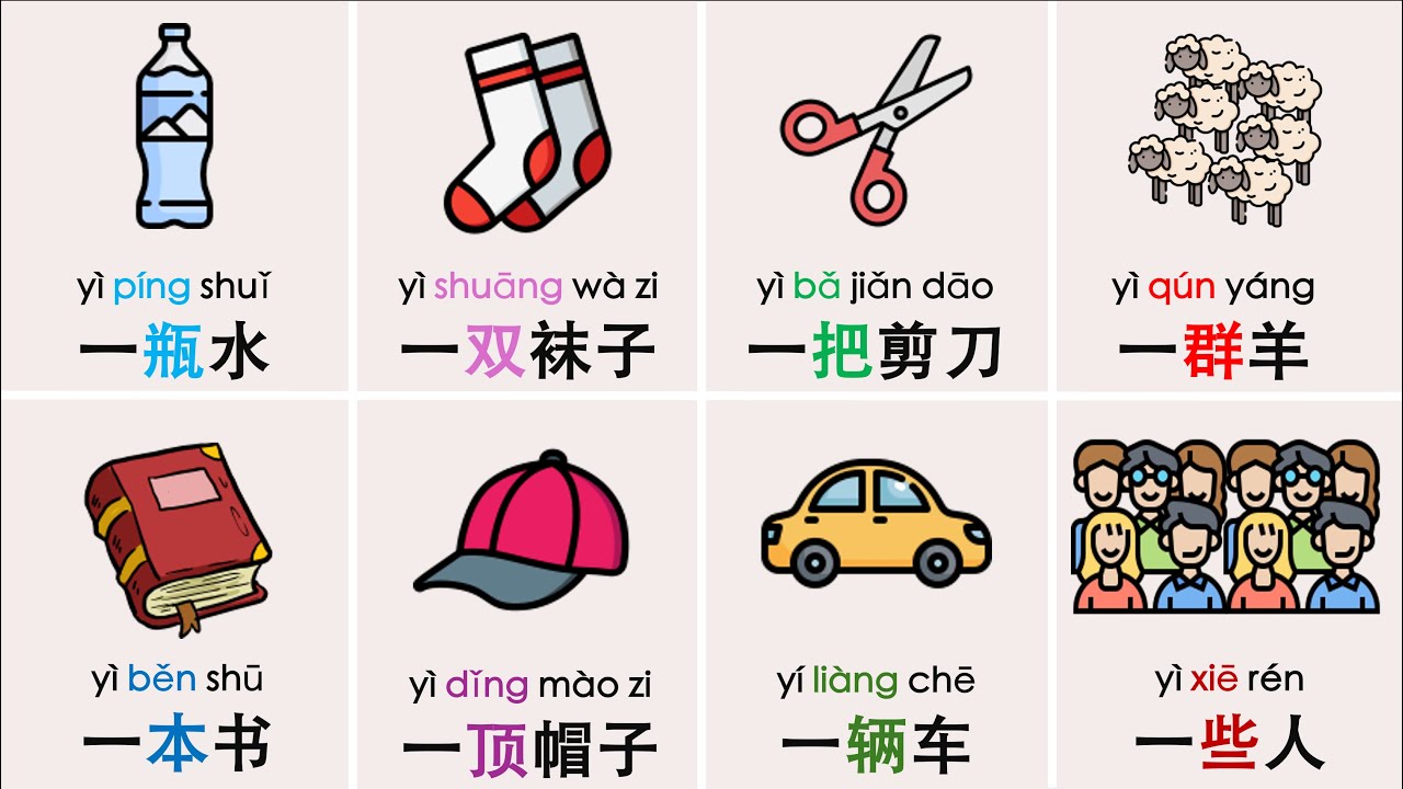 50 Chinese Measure Words You MUST Know | HSK 1-6 | Speak Like a Native!