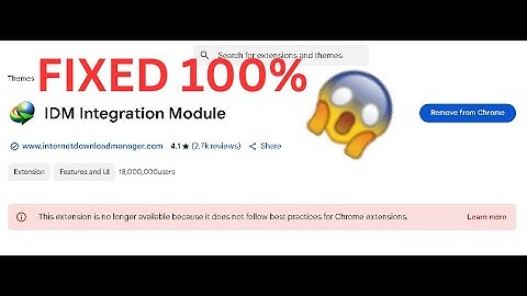 How to Fix IDM Extension Missing from Chrome! (100% Working in 2025)