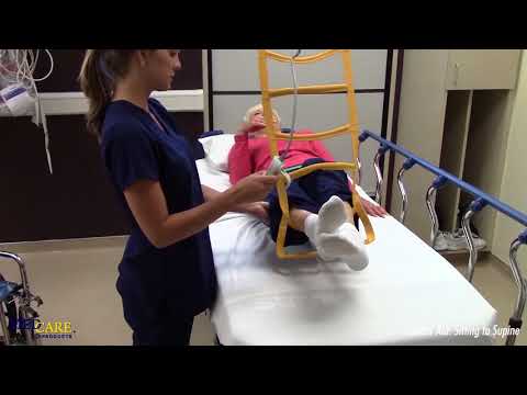 Medcare Ladder Aid for Patient Positioning from Seated to Supine - Using Ceiling Lift