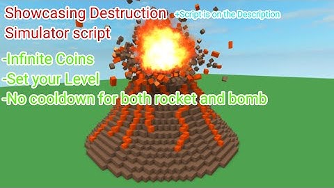 Destruction Simulator Script | No cooldown, Infinite coins and levels