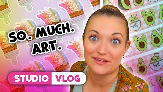 LOTS of ART! Painting, Designing Merch, & MORE!