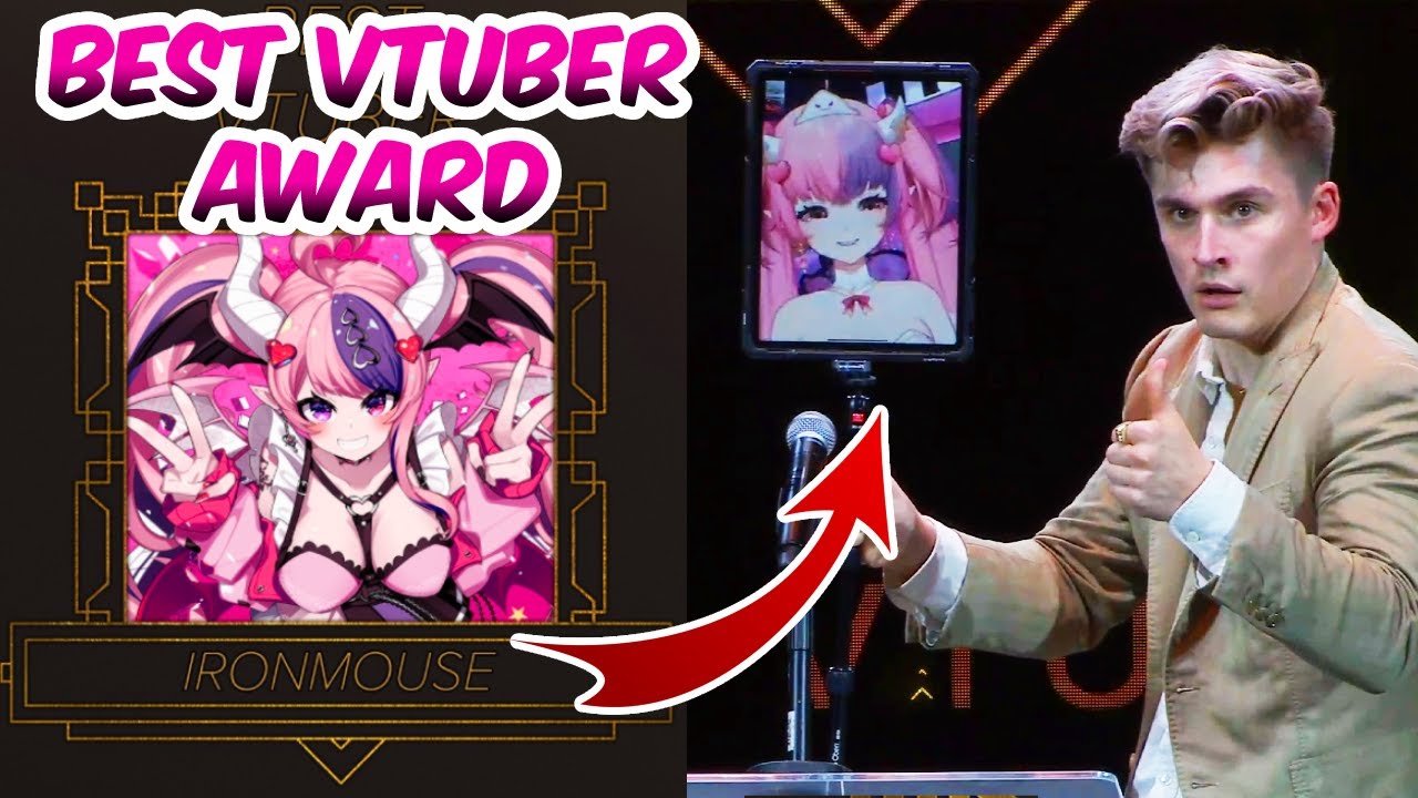 Ironmouse Wins The Best Vtuber Award YouTube