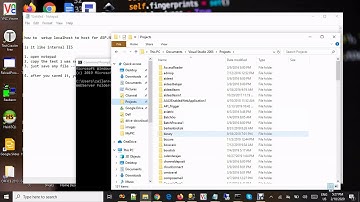 How to set Localhost for internal IIS that can hosting .HTML, .ASP, .ASPX