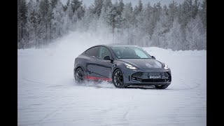 Tesla Model Y Modified By Startech At The Continental Winter High Performance Event In Finland