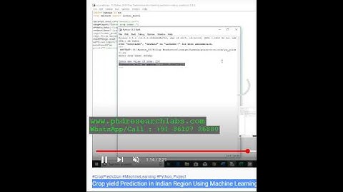 Crop yield Prediction in Indian Region Using Machine Learning PYTHON PROJECT