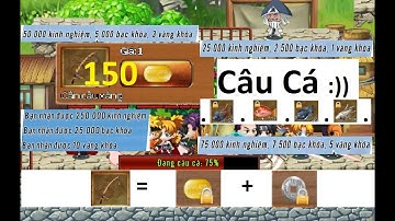 [Làng Lá Phiêu Lưu Ký] Câu Cá Cuối Tuần , dùng Cầu Câu Vàng câu được -Vàng.Khoá/Bạc.Khoá- cực ngon