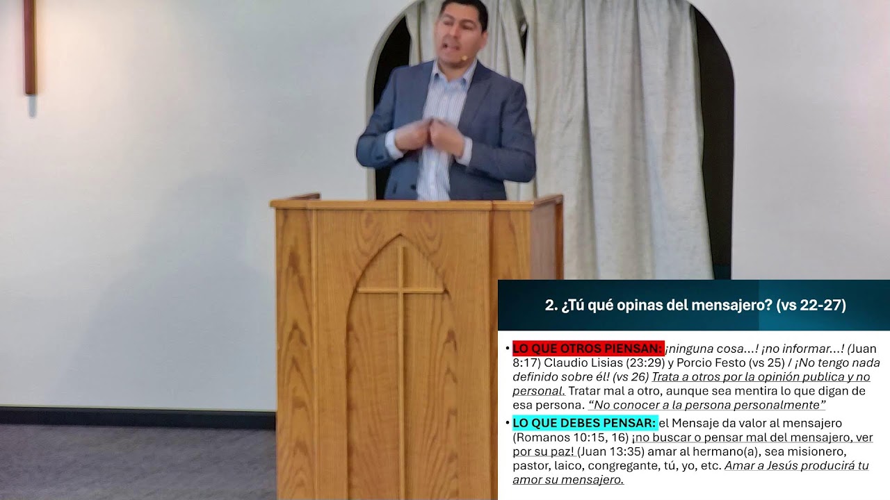 ¿PARA TI, QUIEN ES EL SEÑOR? IBSG HECHOS 25:13-27