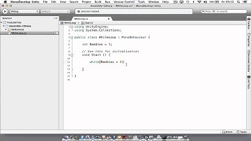 Unity 3d Basic While Loop C#