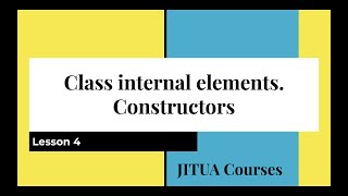 .NET Developer Basics. Lesson 4. Class internal elements. Constructors.