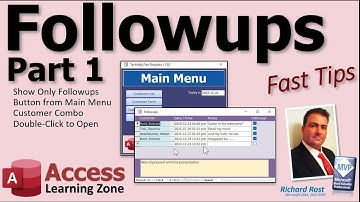 Create a Customer Followup Database in Microsoft Access: Part 1
