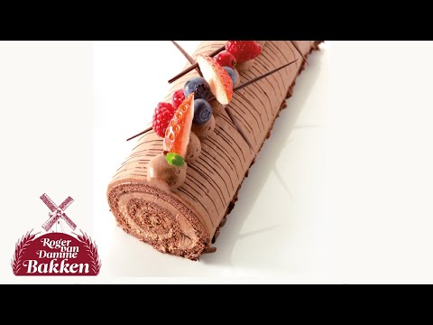 Video: Chocoladebiscuit Voor Op Rol