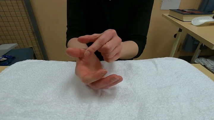 Hand injury exercise 16: Passive thumb end joint bending and straightening (flexion and extension)