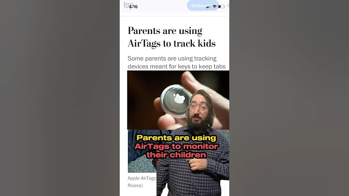 Parents use AirTags to track kids
