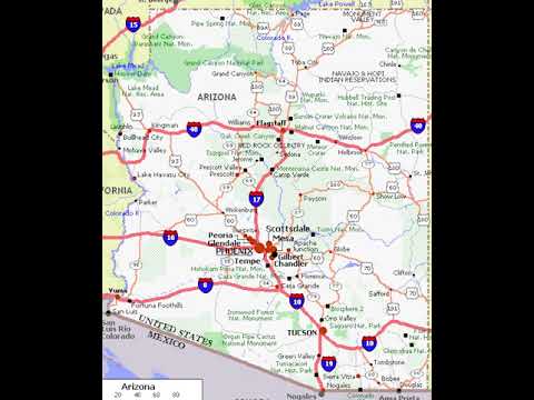 Video: Arizona Highway Áreas de descanso, ubicaciones y mapa