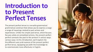 Detailed Present Perfect Tense | ESL Grammar Lessons | EasyTeaching Profile