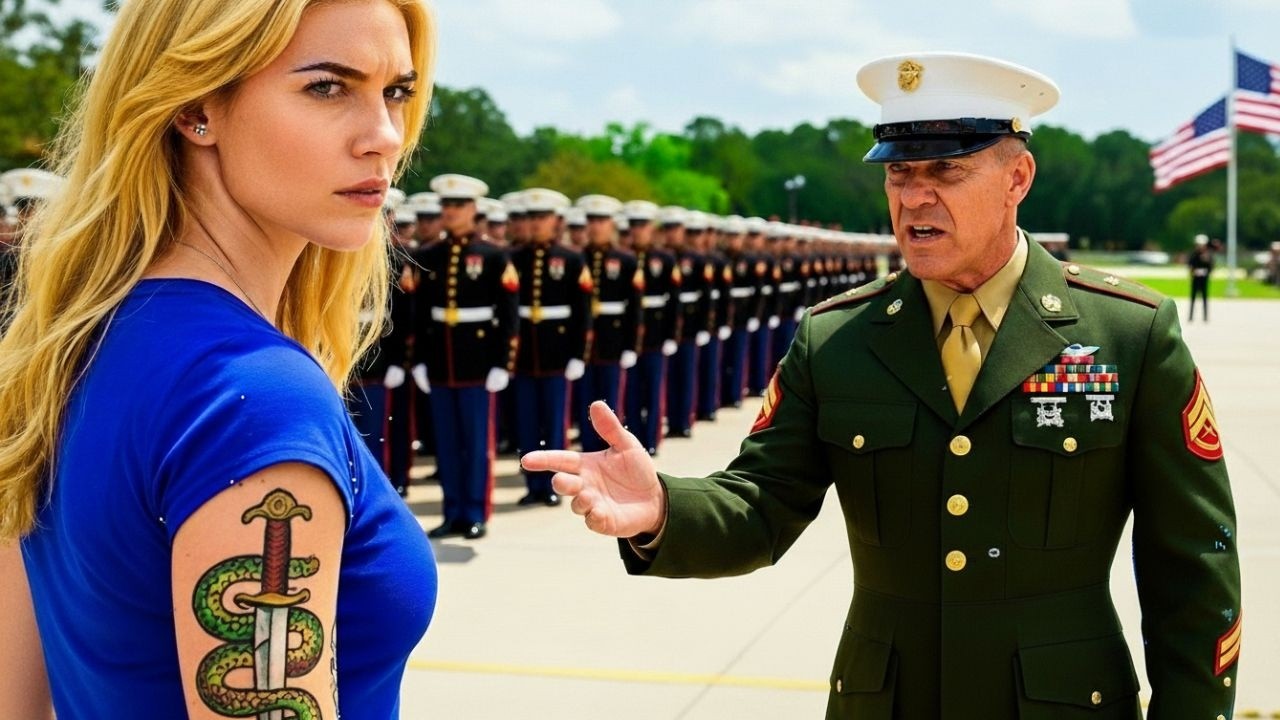 Ella solo vino a ver graduarse a su hijo… hasta que un capitán de los Marines vio su tatuaje