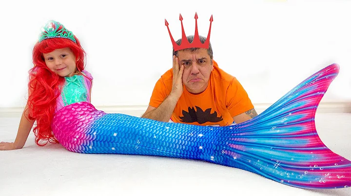 Stacy changes dresses and turns into princesses