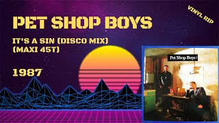 Pet Shop Boys - It's A Sin (Disco Mix) (1987) (Maxi 45T)