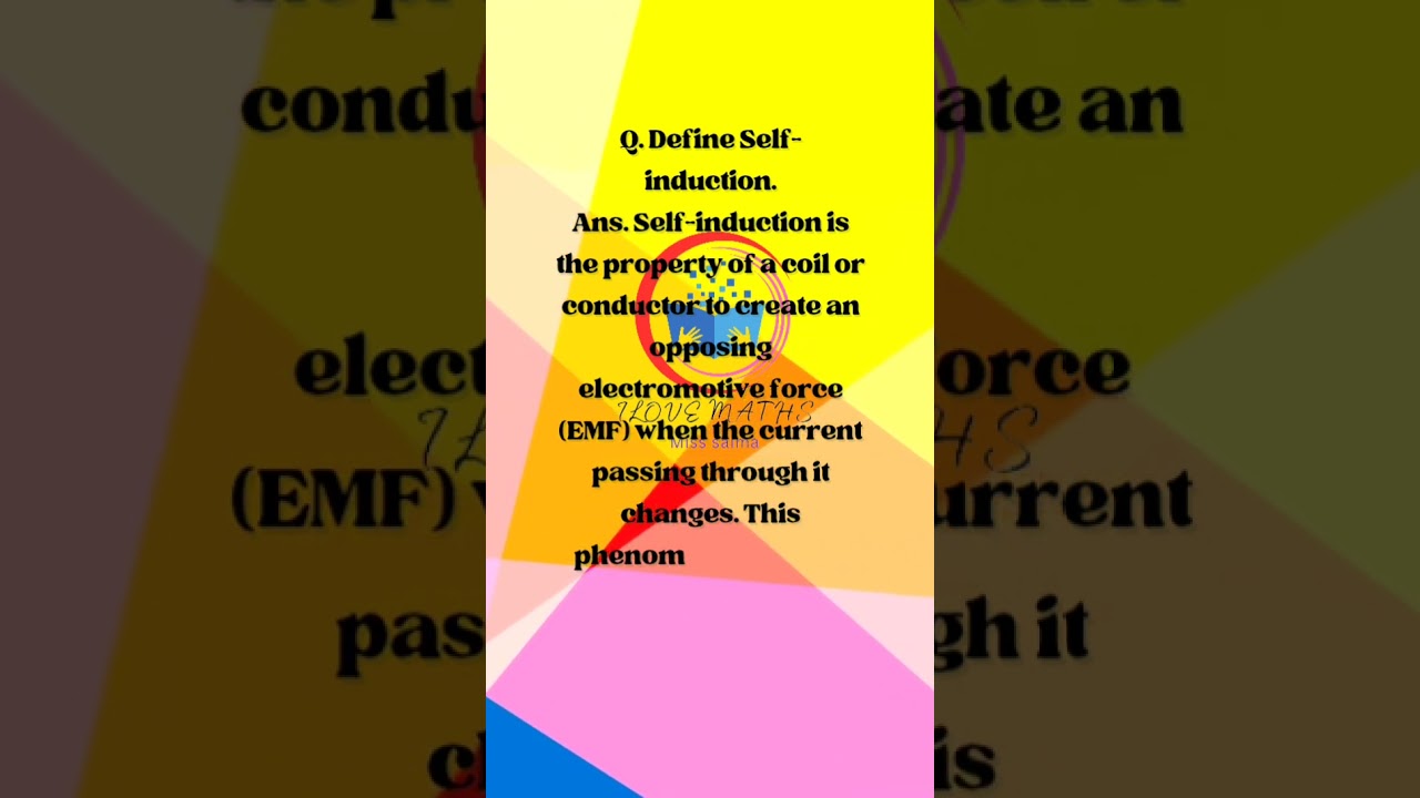 Define Self Induction 