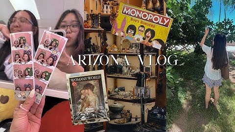 Arizona Vlog | visiting my sister, picnic at the farm & best vintage thrift store
