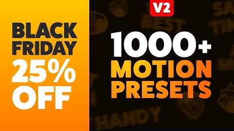 Motion Presets for Animation Composer by MisterHorse || After Effects Template || VideoHive