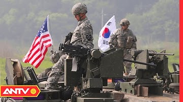 Hàn – Mỹ tập trận bắn đạn thật quy mô lớn gần biên giới liên Triều | Thời sự quốc tế | ANTV