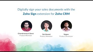 Digitally sign your sales documents with the Zoho Sign extension for Zoho CRM screenshot 1
