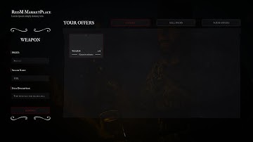 RedM Marketplace Player-to-Player market system [STANDALONE]