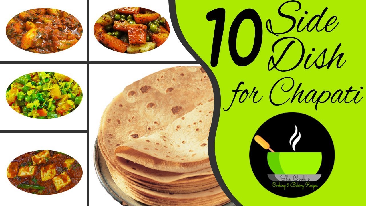 10 Side Dish For Chapati | Gravy Recipes For Roti | Easy Vegetarian Side Dish For Roti | She Cooks