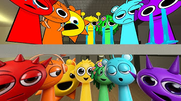 Original Mini Sprunkies Want me to Save Them From Whole Hotel of 4K SPRUNKIES! part 4