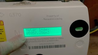 How to read a landis + gyr g370 gas meter