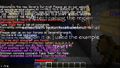 Minecraft Tutorial: Protected Regions