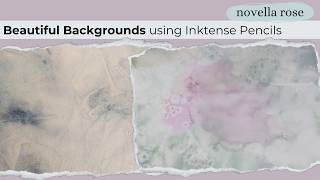Create beautiful backgrounds using Derwent Inktense Pencils | Experiments with art