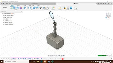 #⚡thor#hammer#fusions360⚡🔨 Thor hammer । 3D model । Time laps#short