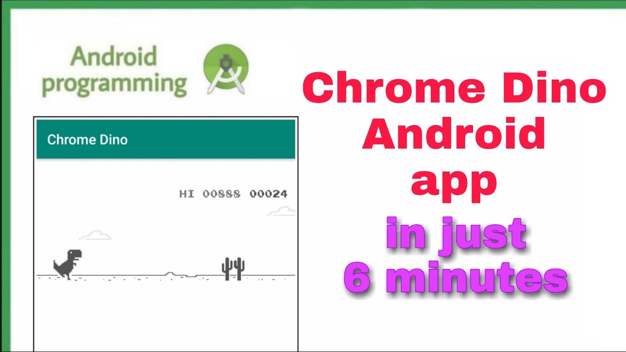 How to add the Chrome dinosaur game widget to Android