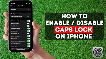 How to Enable / Disable CAPS LOCK on IPHONE keyboard