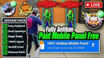 Free Fire Panel Antiban || Free Fire Mod Menu 100% Safe 💀 Free Fire Injector Safe  || #freefire 