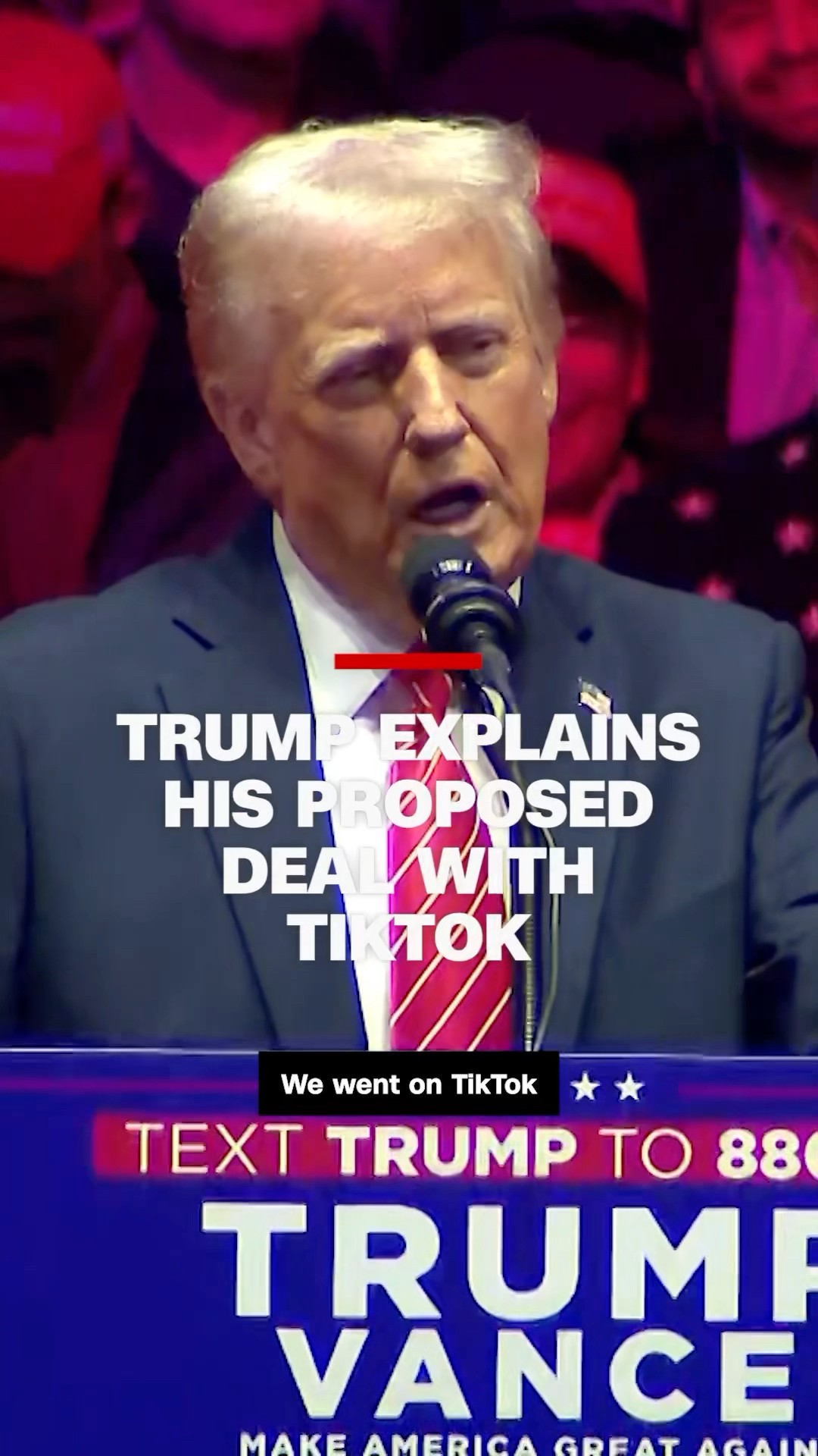 Trump explains his proposed deal with TikTok