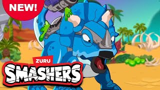 SMASHERS! Attack of the Space Dino | Season 6 Episode 1 | Kids Cartoons | Zuru | Smashers World