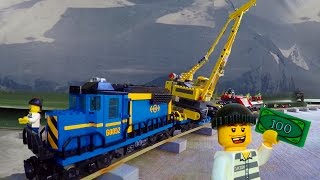 Bank Heist with a Lego train