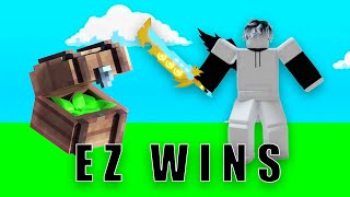 Skywars gameplay (Roblox bedwars)