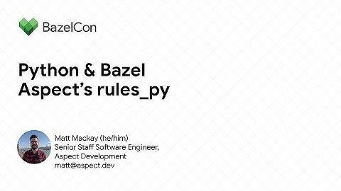 Python and Bazel: Aspect’s rules_py
