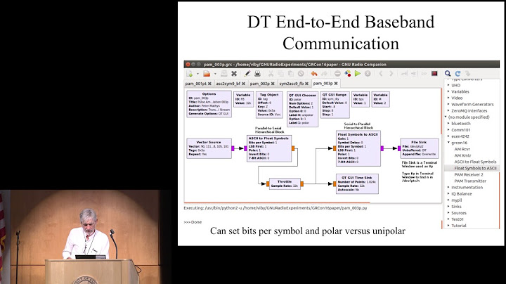 GRCon16 - Motivating Undergraduate Communication Theory with GNU Radio, Peter Mathys