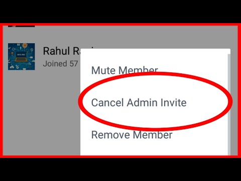 Video: Cancel A Group Invitation