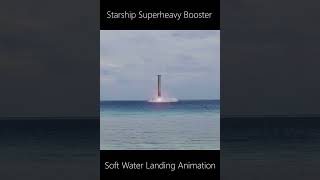 SpaceX Starship Superheavy Booster Reentry Animation SHORT