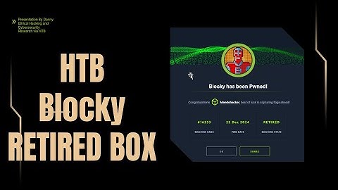 Blocky HTB Retired Box